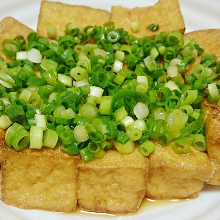 簡単 5分で 厚揚げのねぎポン酢がけ レシピ 作り方 By あやっくま3736 楽天レシピ 簡単 5分で 厚揚げのねぎポン酢がけ レシピ 作り方 By あやっくま3736 楽天レシピ